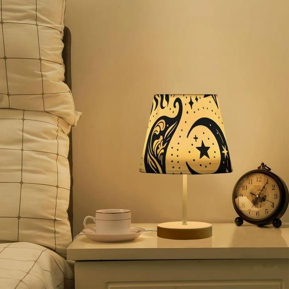 Sun and Moon LED Desk Lamp Table Lamp USB Bedside Nightstand Small Lamp for Bedroom Living Room Kids Room