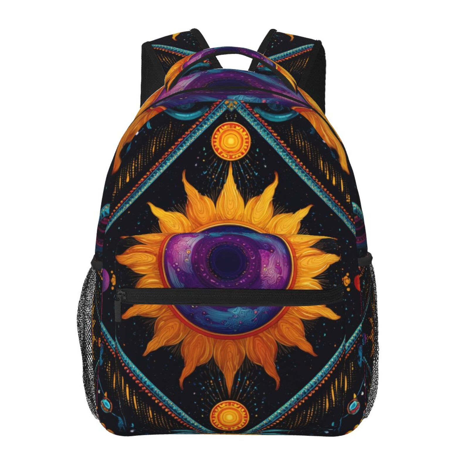 Sun and Moon Lightweight Backpack, Polyester Canvas with Laptop ...