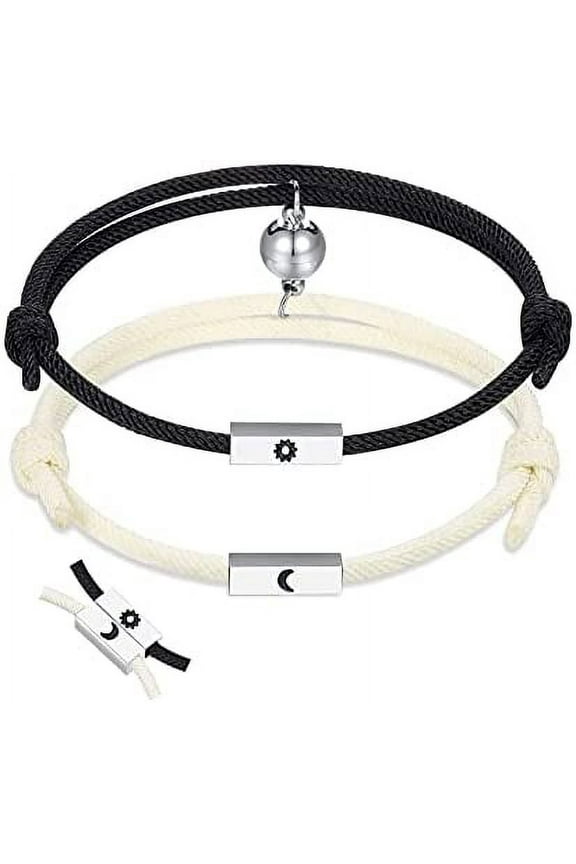 Sun and Moon Magnetic Couple Bracelets Attraction Friendship Bracelet
