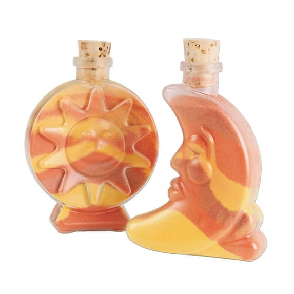 Sun and Moon Sand Art Bottle Assortment (Pack of 6)