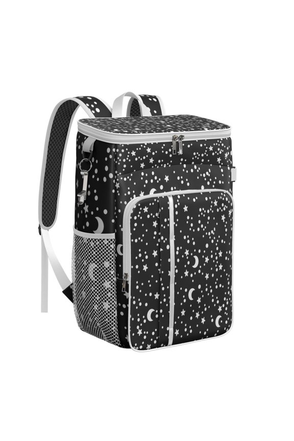 Sun and Moon Solar Eclipse Backpack Cooler – Leakproof Insulated Lunch Bag with Ethereal Celestial Map Pattern for Hiking & Travel