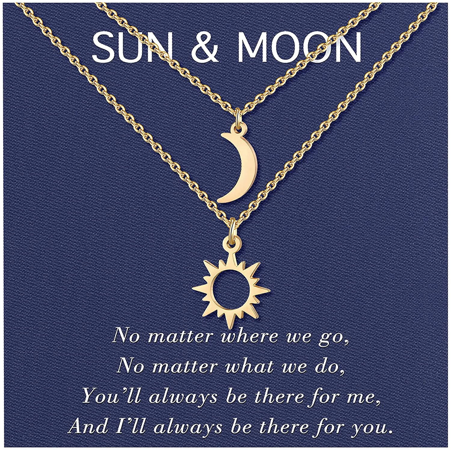 Sterling Silver Sun Moon & Star Necklace - Sophie Oliver Jewellery