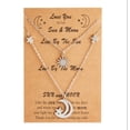 thumbnail image 1 of Sun and Moon necklace Best Friend Necklace , Silver tone, 1 of 9