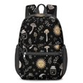 thumbnail image 1 of Sun and Mushroom Gothic Pattern 17" School Backpacks for Teens,Waterproof Oxford Fabric,S-Shape Padded Straps for School,Travel,Hiking,Camping, 1 of 6
