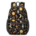 thumbnail image 1 of Sun and Mushroom Gothic Pattern 17" Waterproof Oxford School Backpacks for Teens, S-Shape Padded Straps, for School, Travel, Hiking, Camping, 1 of 5