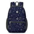 thumbnail image 1 of Sun and Planet Gothic Pattern 17" Waterproof Oxford School Backpacks for Teens, S-Shape Padded Straps, for School, Travel, Hiking, Camping, 1 of 5