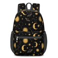 thumbnail image 1 of Sun and Planet Gothic Pattern 17" Waterproof Oxford School Backpacks for Teens, S-Shape Padded Straps, for School, Travel, Hiking, Camping, 1 of 5