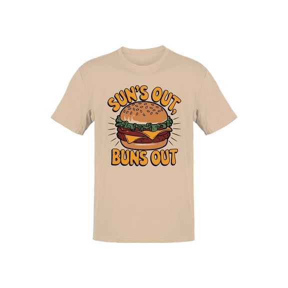 Sun's Out, Buns Out Burger Fun Men's T-shirt