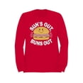 thumbnail image 1 of Sun’s Out, Buns Out Burger Women's Sweatshirt, 1 of 3