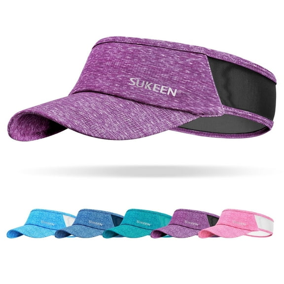 Sukeen Sports Sun Visor Men Women Stretchy Visor Hat Breathable Cooling Print Sun Visor Hat