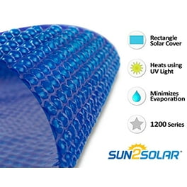 Sun2Solar Supreme Blue Solar Cover for Ground Swimming Pools 28 Round 1200 Series Walmart