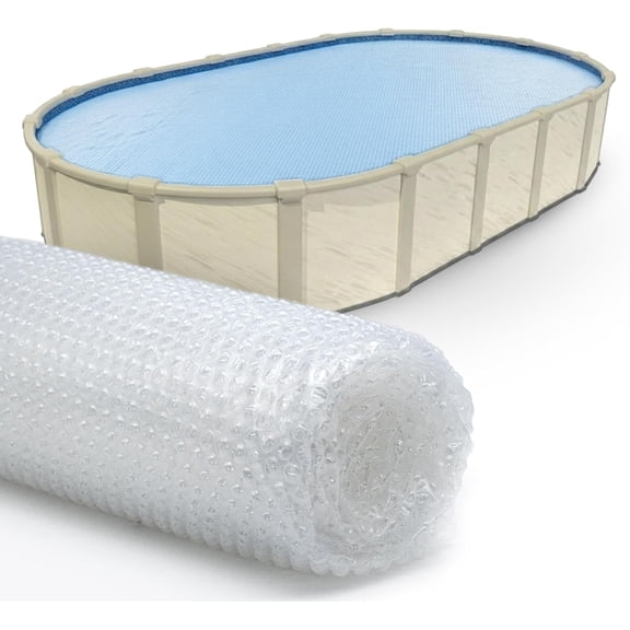 Sun2Solar Oval 1600 Series Clear Swimming Pool Solar Cover, 12' x 24'
