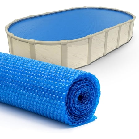 Sun2Solar Oval 800 Series Blue Swimming Pool Solar Cover, 20' x 40'