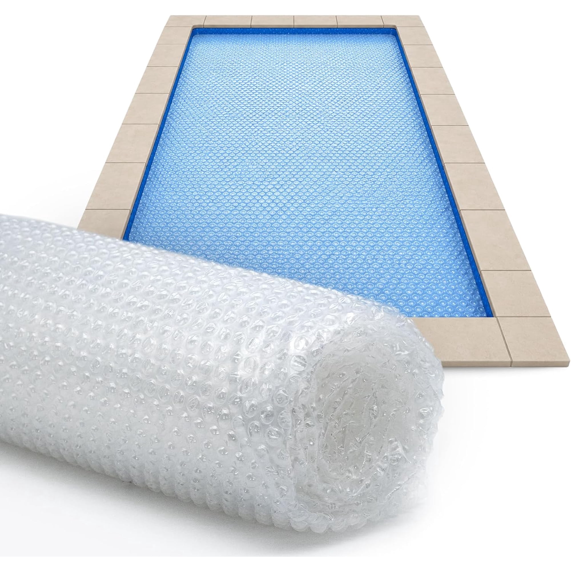 Sun2Solar 22' x 44' Rectangular Clear Solar Pool Cover, 1200 Series for ...