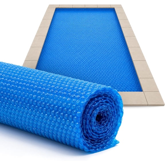 Sun2Solar Rectangle 1600 Series Blue Swimming Pool Solar Cover with 6-Pack Grommets, 20' x 40'