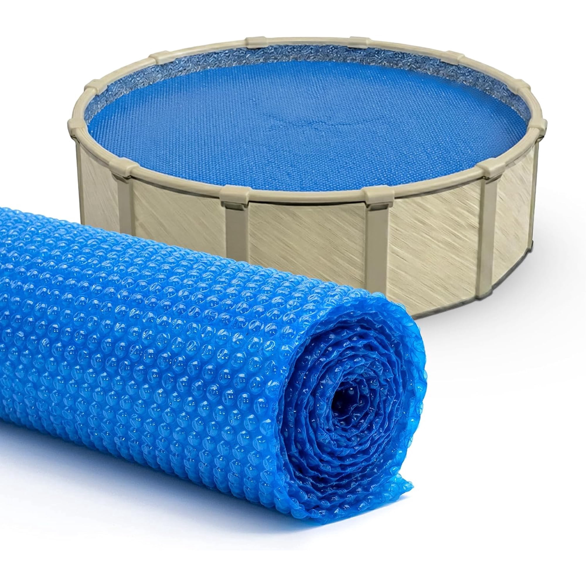 Sun2Solar Round 1200 Series Blue Swimming Pool Solar Cover, 18'