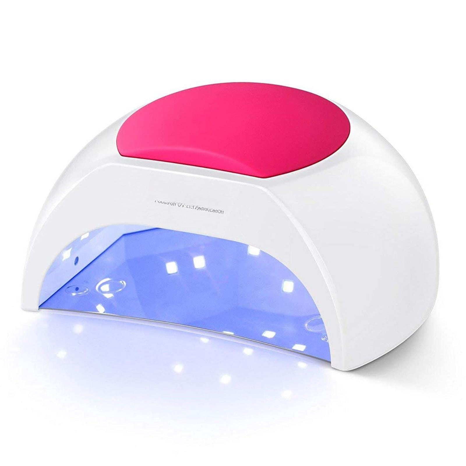 Sun2c Uv Light For Nails  Led Lamp With 4 Timer Settings Curing Lights Compatible All Gel Polish Rose