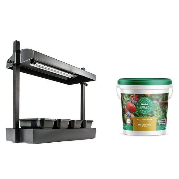 SunBlaster Grow Light Garden Micro + GAIA GREEN All Purpose Plant