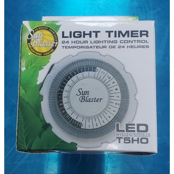 SunBlaster Single Outlet 15 Amp 24 Hour Indoor Mechanical Timer, (1400599)