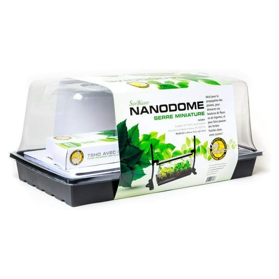 SunBlaster T5HO Mini Greenhouse Kit w/Light Stand for Seed Starting