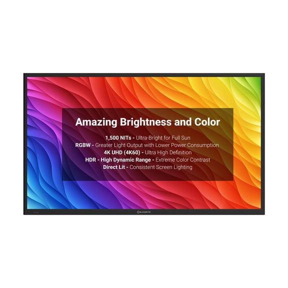 SunBriteTV SB-FS-49-BL - 49" Diagonal Class Solis Series LED-backlit LCD TV outdoor - full sun - Smart TV - webOS - 4K UHD (2160p) 3840 x 2160 - HDR - Direct LED - black