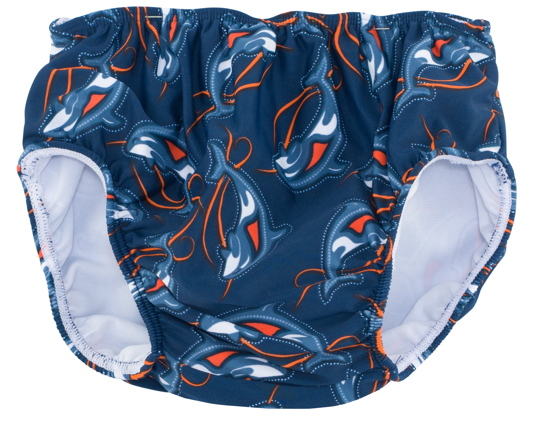 SunBusters Boy's Reusable Swim Diapers, Smoky Orca, 4T