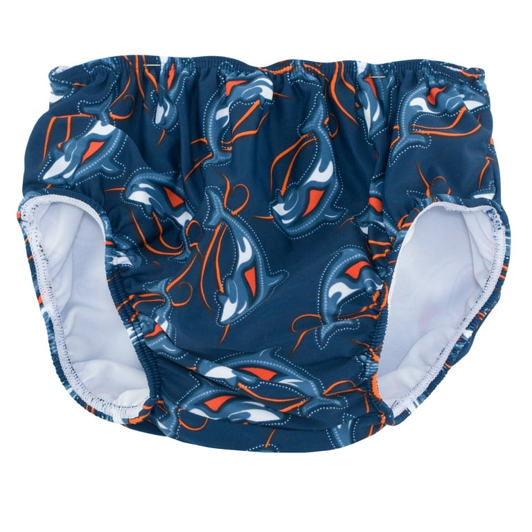 SunBusters Boy's Reusable Swim Diapers, Ocean Manta Ray, Small 