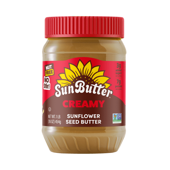 SunButter Creamy Sunflower Seed Butter 16 oz Jar
