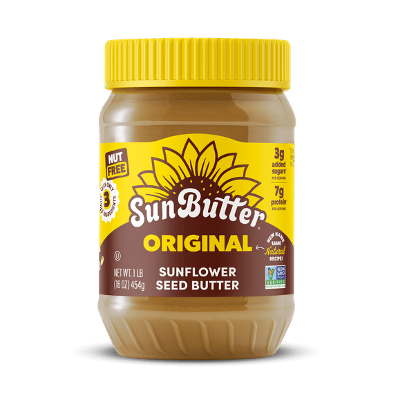 SunButter Original Sunflower Seed Butter 16 oz Jar