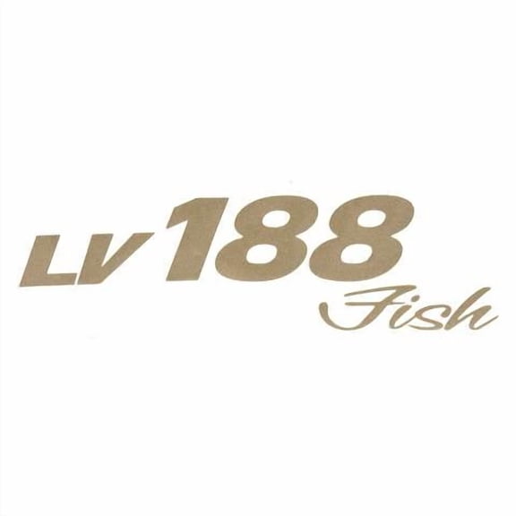 SunCatcher Pontoon Boat Decal 73404874 | LV 188 Fish Champagne