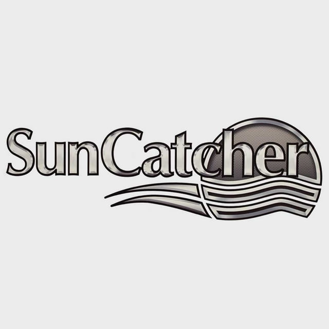 SunCatcher Pontoon Boat Logo Decal 73405175 Silver Sticker