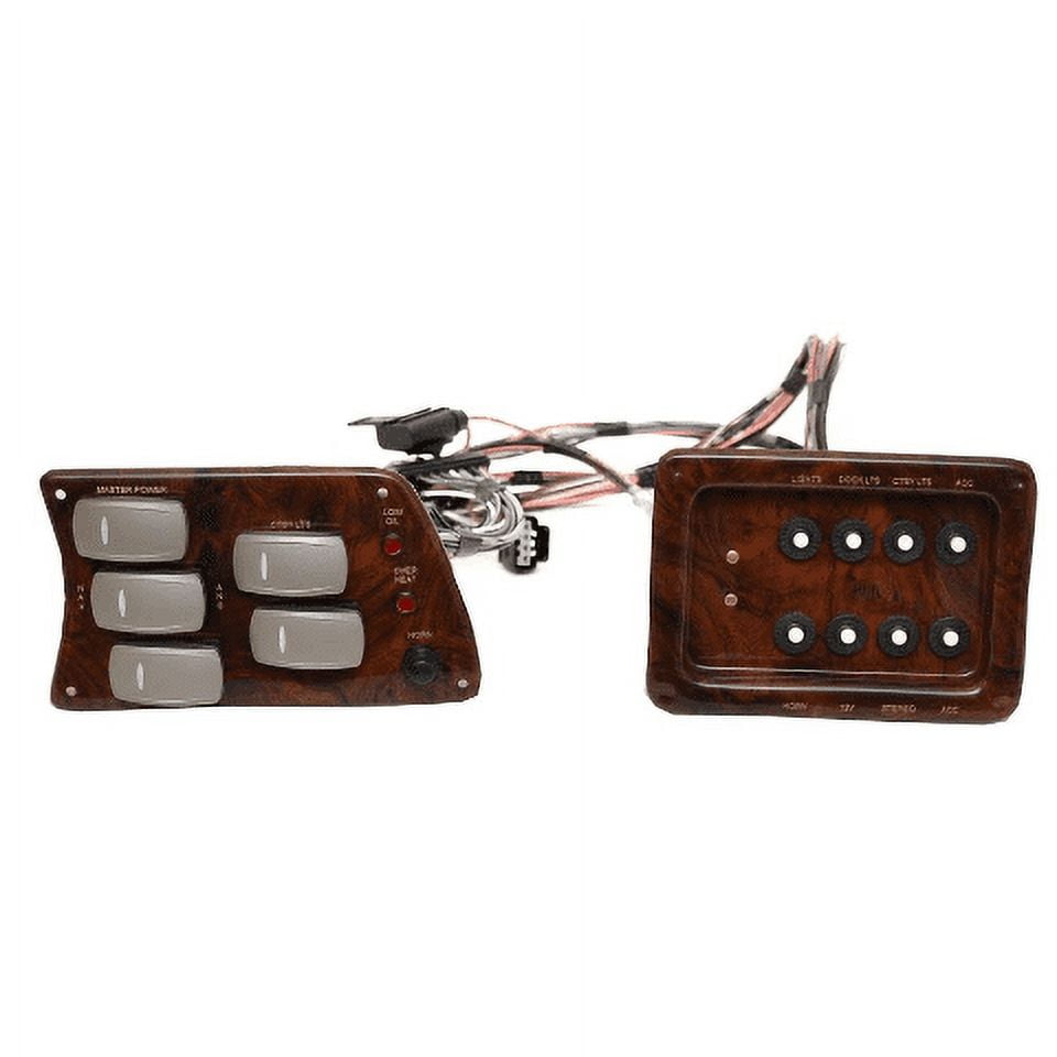 SunCatcher Pontoon Boat Switch Panel Kit Woodgrain (2PC)