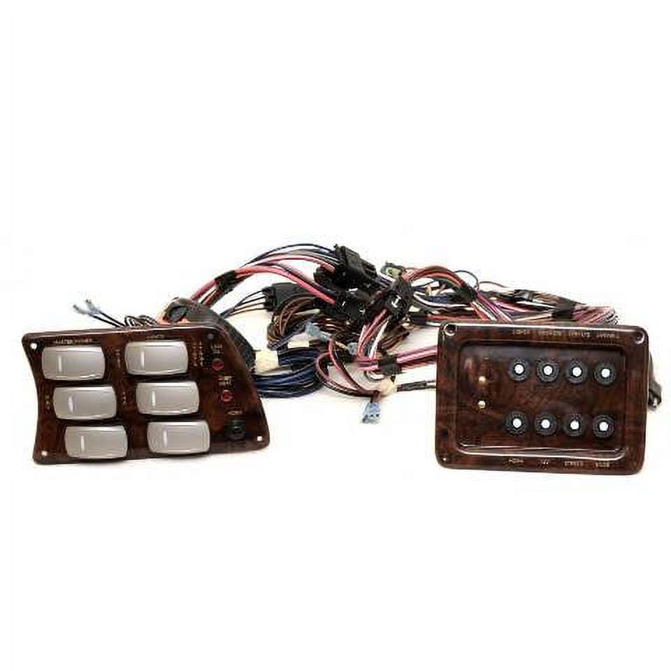 SunCatcher Pontoon Boat Switch Panel Set Woodgrain (Kit)