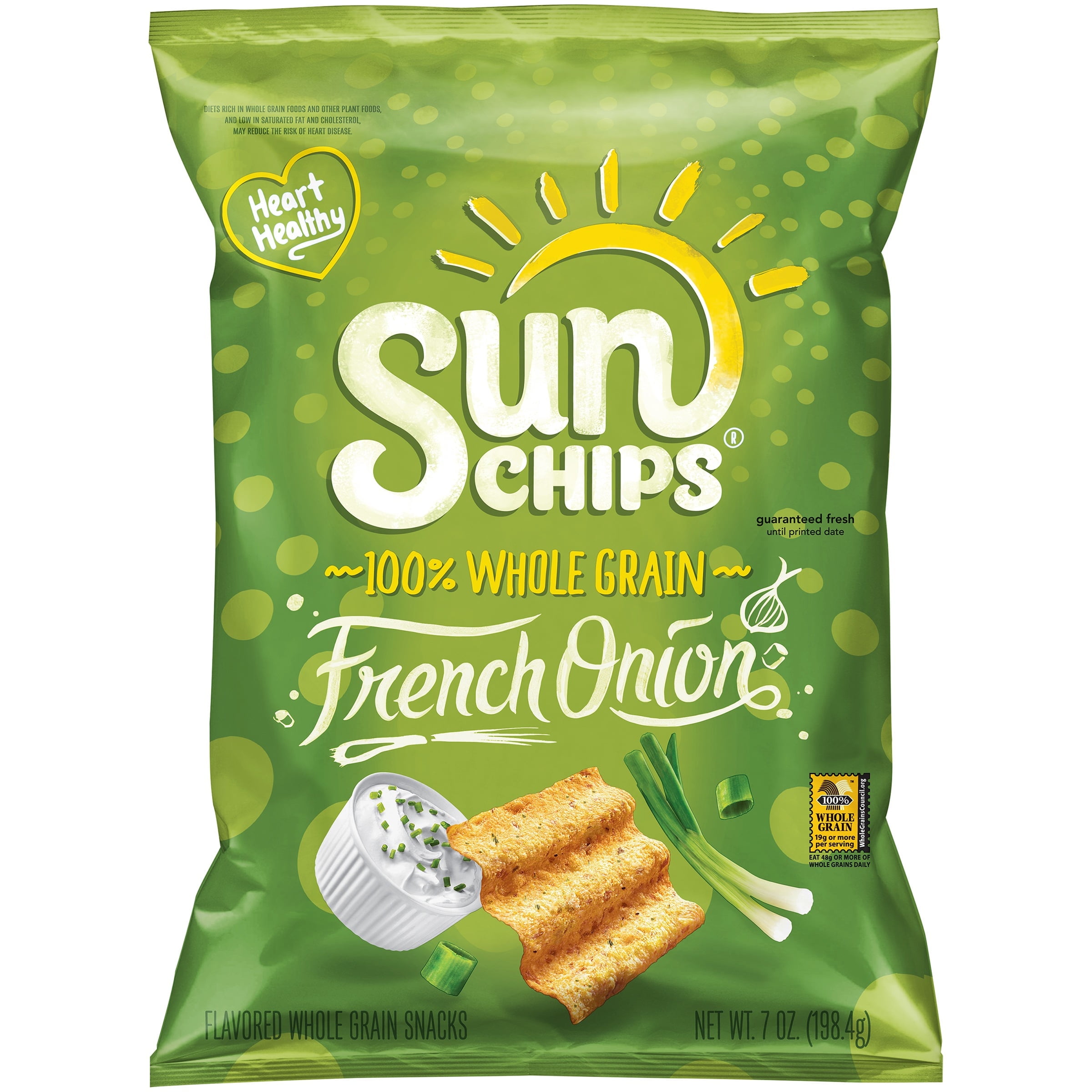 SunChips Flavored Whole Grain Snacks French Onion,(1PACK)