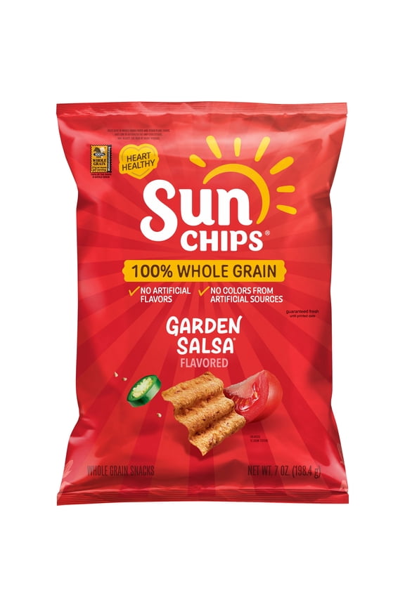 100% Whole Grain Garden Salsa Snack Chips Bag, 7 oz​