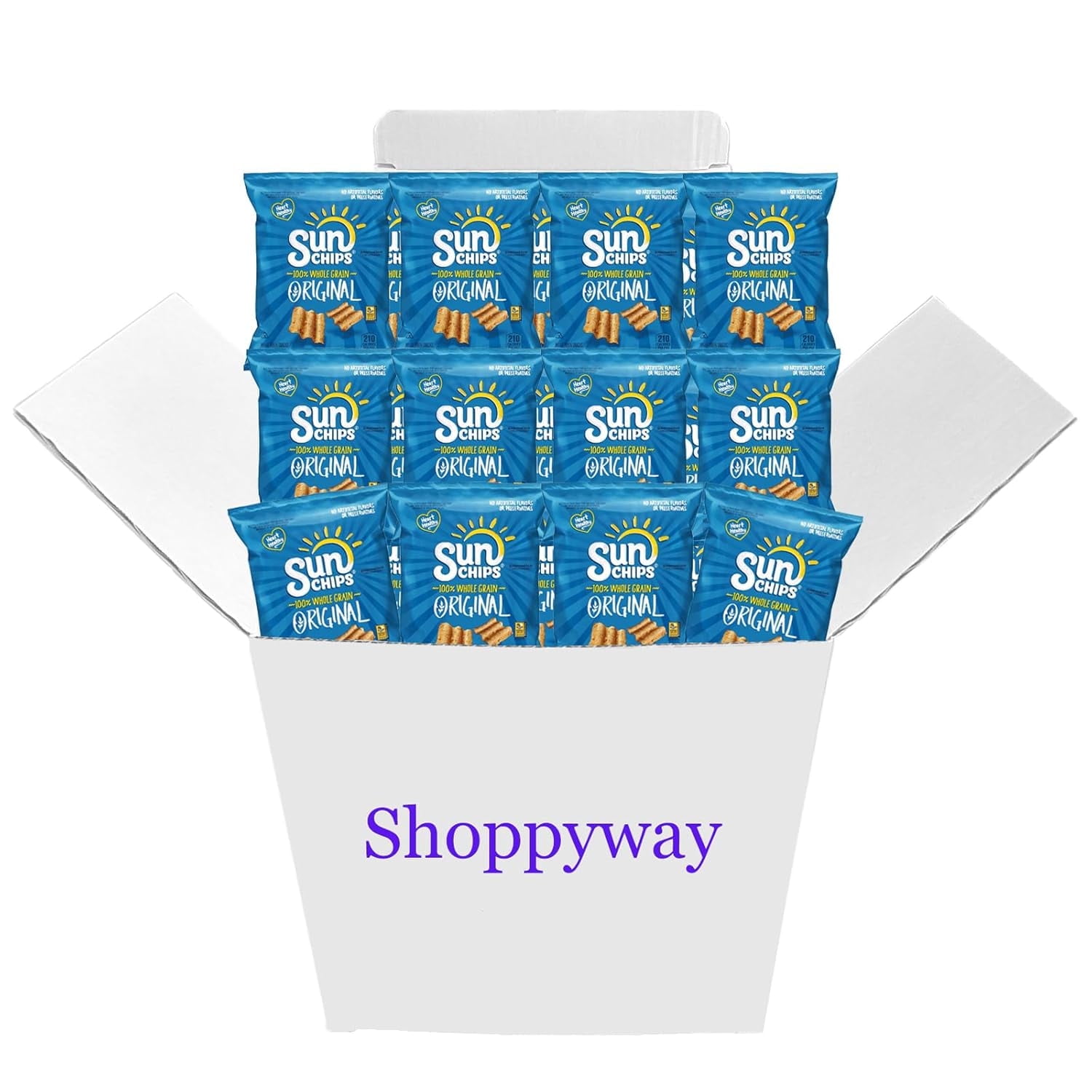 SunChips Original Multigrain Snack, 1.5 oz Bags (Pack of 12) Bundled by Shoppyway