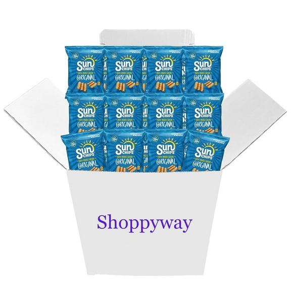 SunChips Original Multigrain Snack, 1.5 oz Bags (Pack of 12) Bundled by Shoppyway