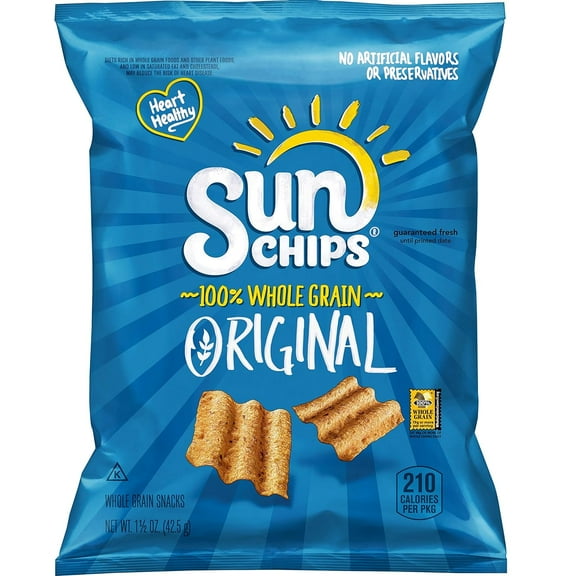 SunChips Original Multigrain Snacks, 1.5 Oz Bag/64 Count