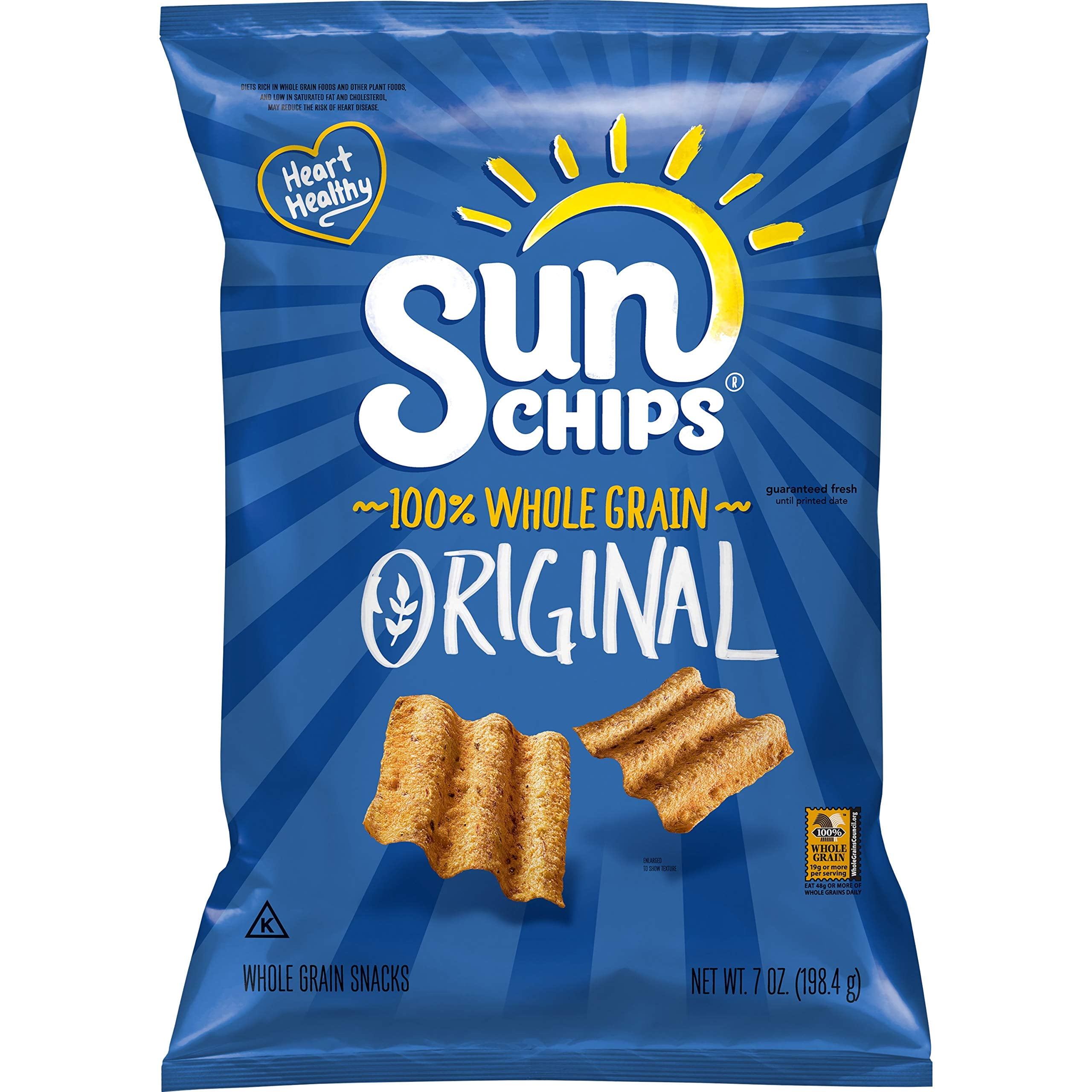 SunChips Whole Grain Snacks, MSF2&nbsp;Original, 7 Oz