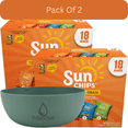 thumbnail image 1 of SunChips Whole Grain Variety Pack, 4 Classic Flavors, 18 Single Serve Bags, with Olive Green Bowl by ValueNest, 1 of 8