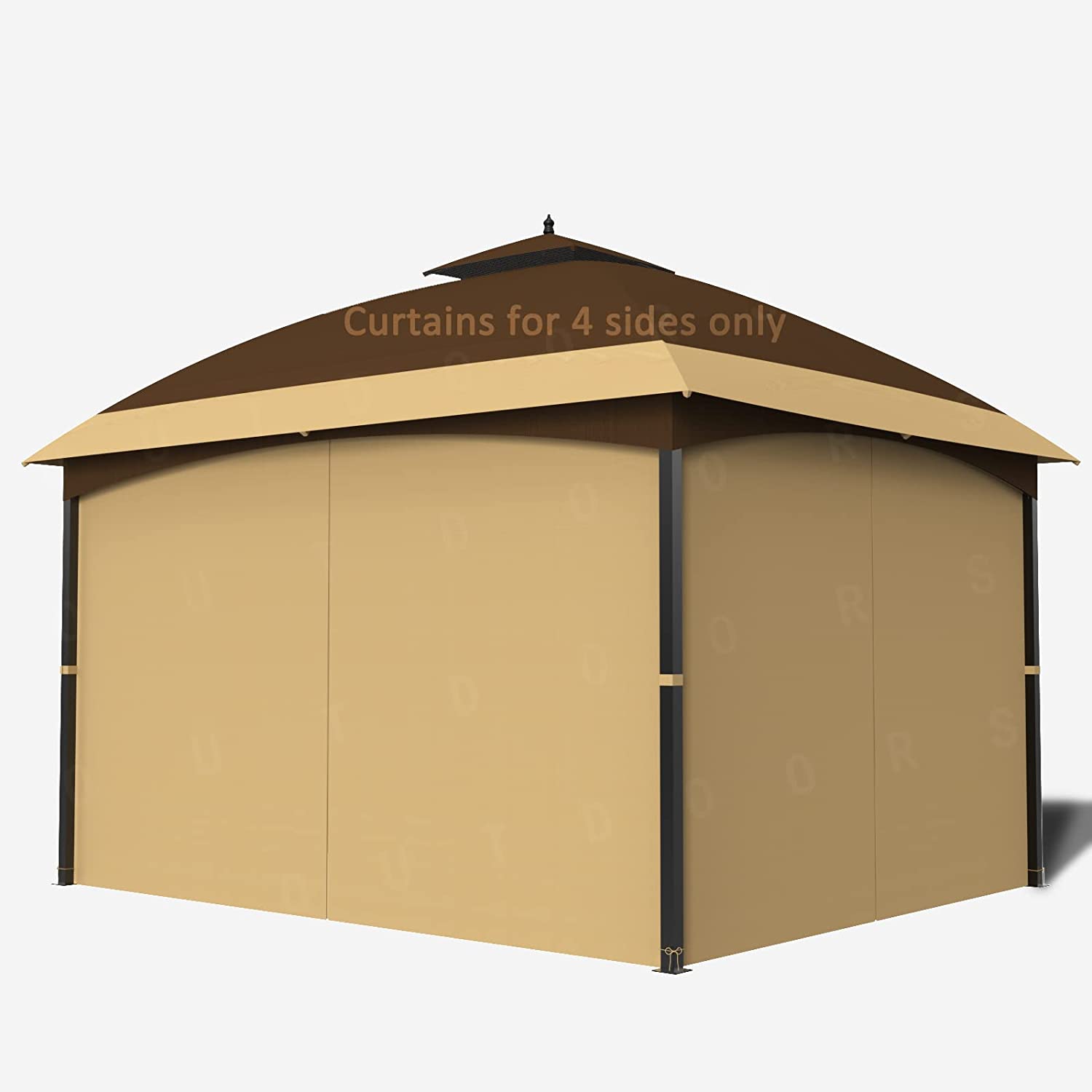 SunCula Replacement Gazebo Curtain Universal Privacy Shade Curtain 4