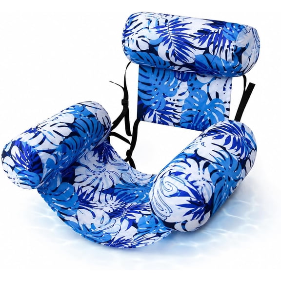 SunDrift Inflatable Pool Lounge Chair, Inflatable Floating Chairs for Adults, Blow up Pool for Adult Heavy Duty, Pool Floaties for Parties Lake Beach Essentials