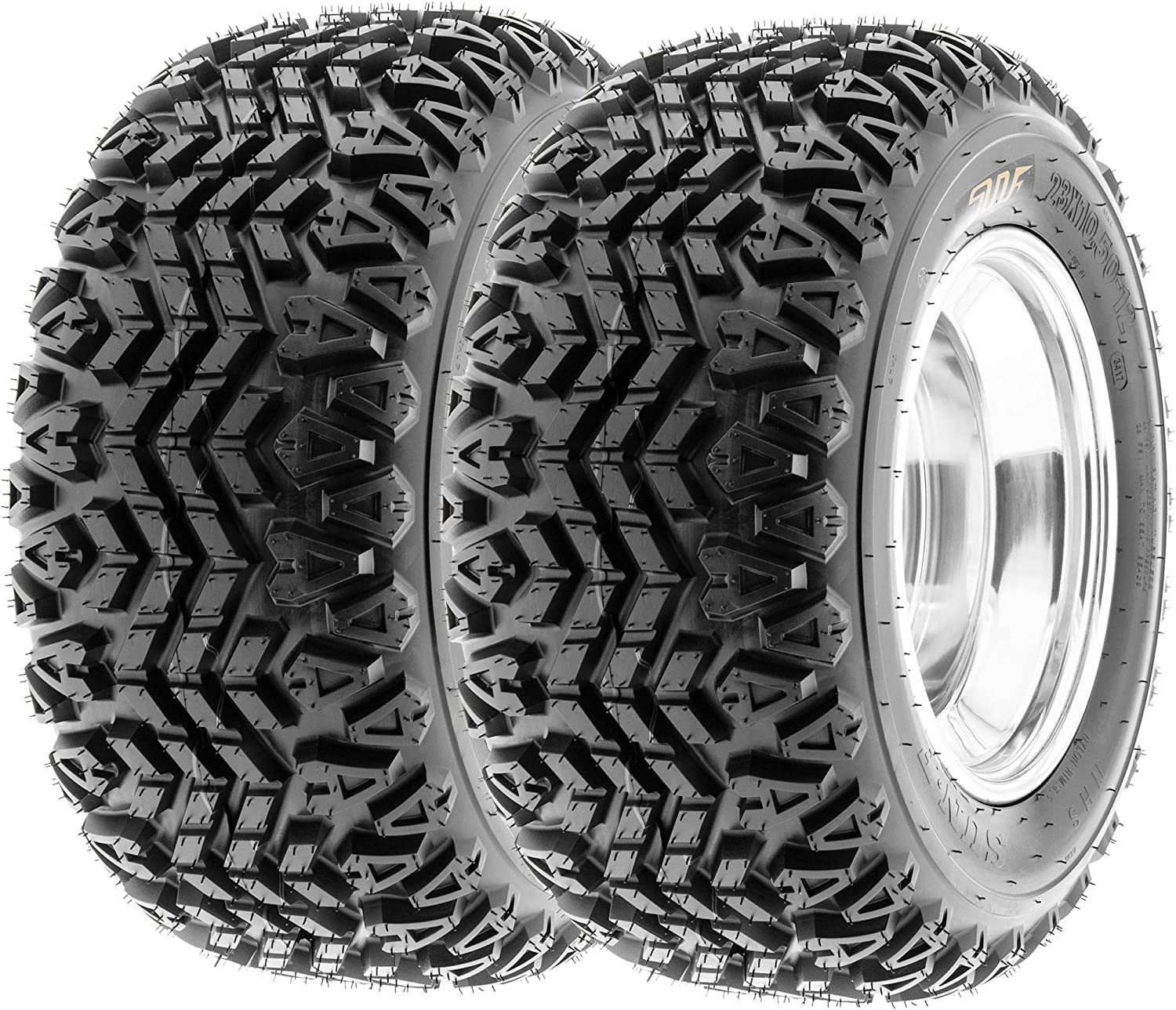 SunF 20x108 UTV Tire 20x10x8 Gof Cart Lawn Mower 4 PR G003 PAIR of 2