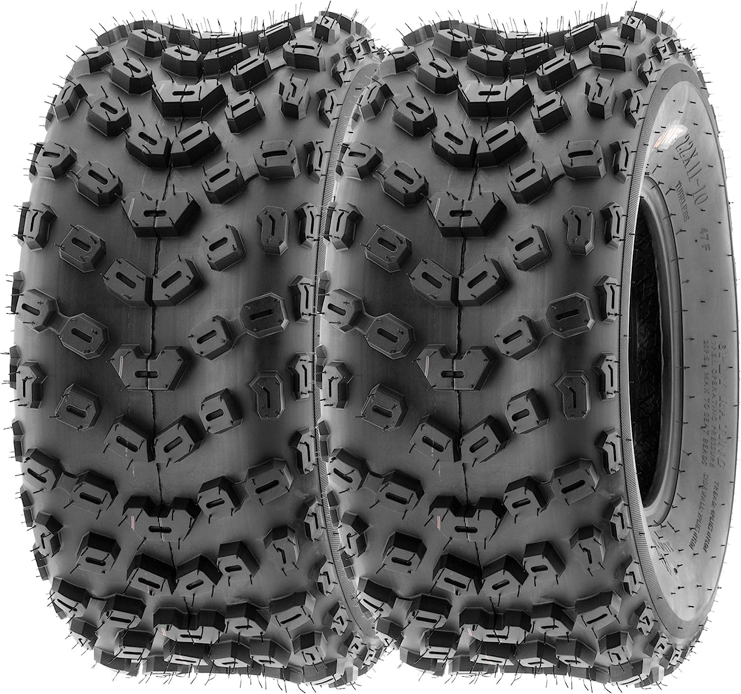 SunF 20x6-10 18x10-8 Knobby ATV UTV Tire 6 PR A031 - BUNDLE