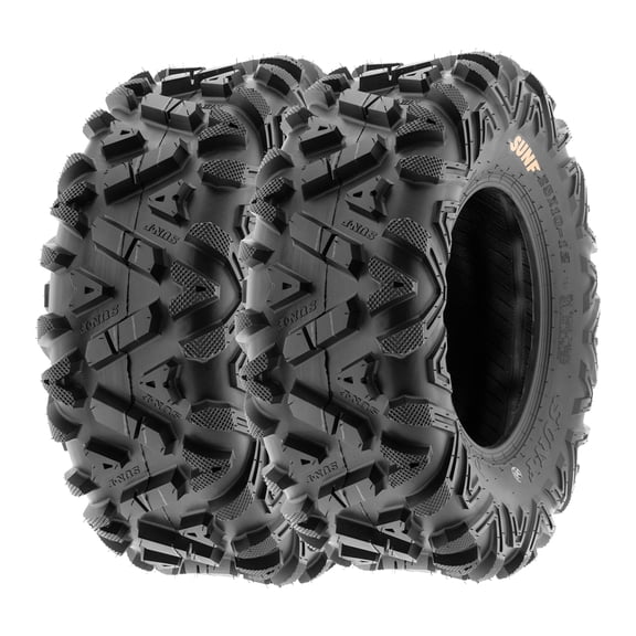 SunF ATV/UTV All Terrain Quad Tire 27x9-14 27x9x14 6PR Tubeless A033 (Set of 2)