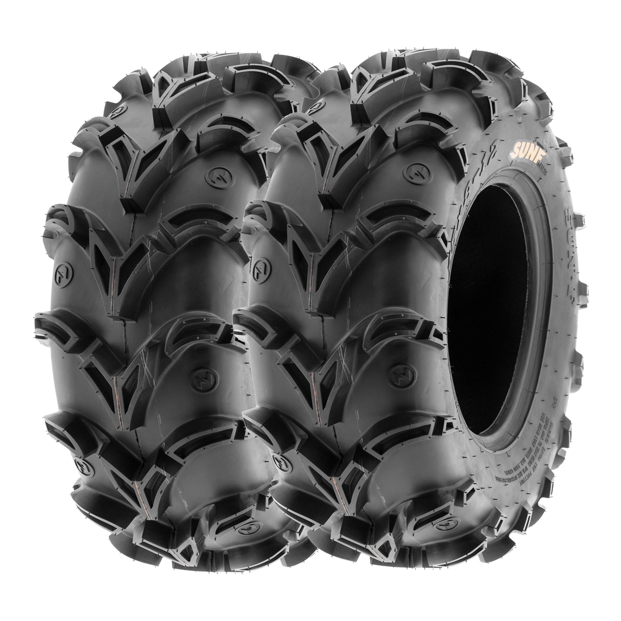 SunF A010 ATV UTV Tires - 25x8-12, 6 PR, All-Terrain Race/Trail Sport Tires, Pair Of 2