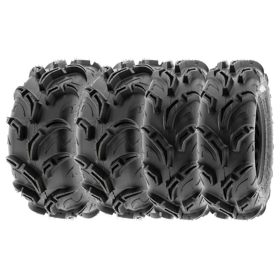 SunF ATV/UTV All Terrain Mud Quad Tire 26x9-12 & 26x11-12 6 PR Tubeless A048 (Set of 4)