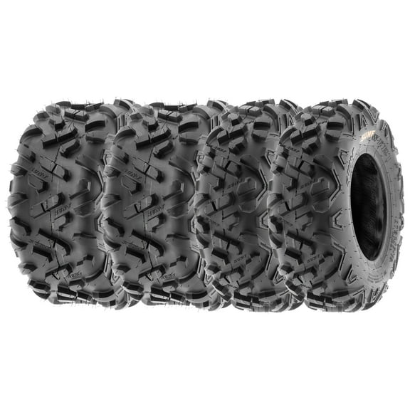 SunF ATV/UTV All Terrain Quad Mini Bike Tire 19x7-8 19x7x8 6PR Tubeless A051 (Set of 4)