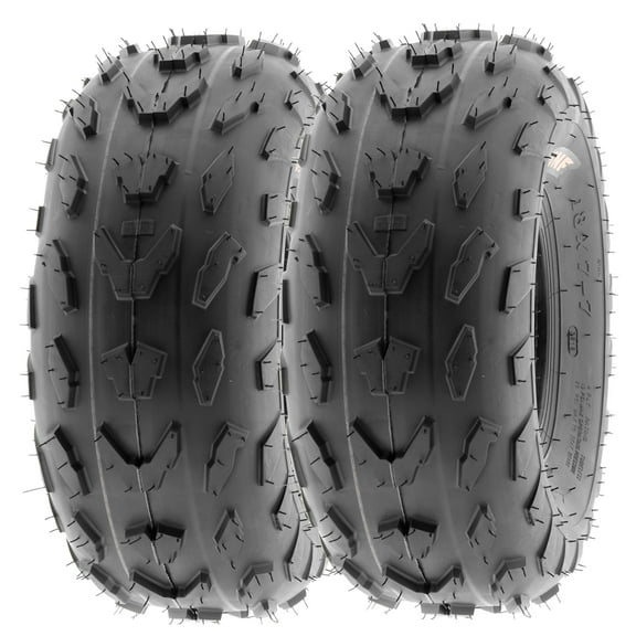 SunF ATV/UTV All Terrain Quad Mini Bike Tire 20x7-8 20x7x8 6 PR Tubeless A007 (Set of 2)