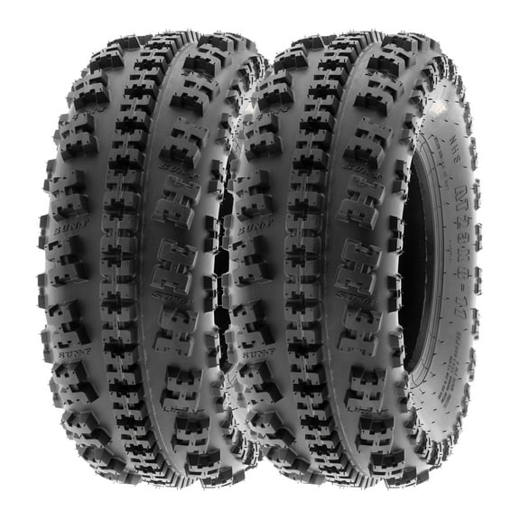 SunF ATV All Terrain Sport Quad Mini Bike Tire 19x7-8 19x7x8 6 PR Tubeless A027 (Set of 2)